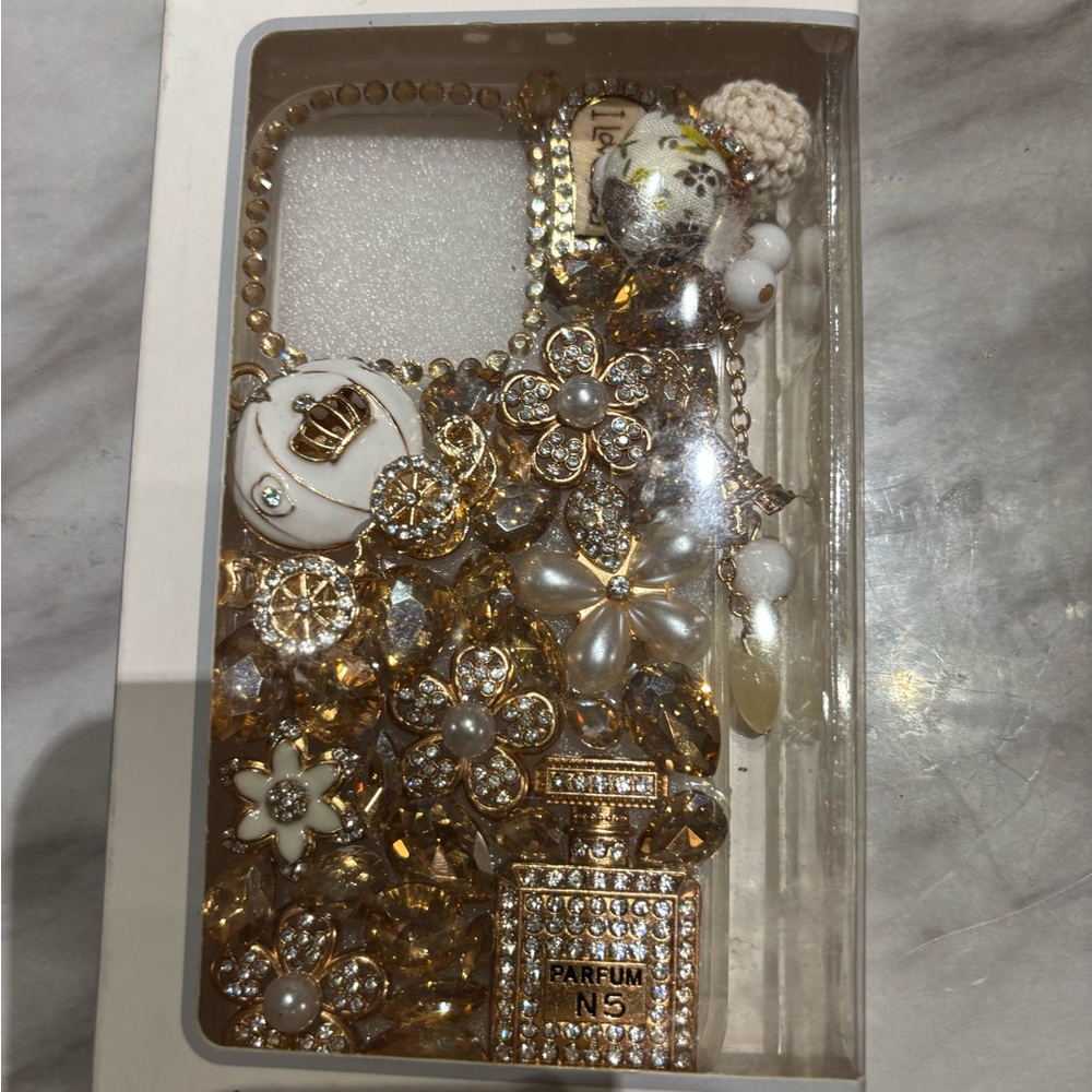 Luxury Gold Floral Phone Case